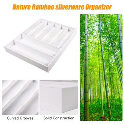 Kitchen Silverware Drawer Organizer and Storage Cabinet Utensil Rack Bathroom Counter Vanity Extra Large Big Cooking Drawer Organizers Countertop Pantry Storage Cabinet Best Kitchen Must Haves 2025