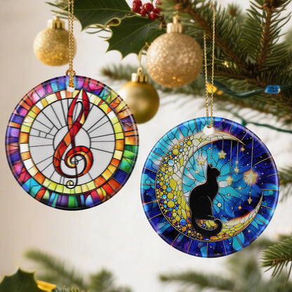 Black Cat Ornaments, Christmas Ornaments: Christmas Tree Decorations, Holiday Decor, Stocking Stuffers, Gift Ideas, Xmas Gift, Pet Lover Gifts & Gifts for Cat Lover