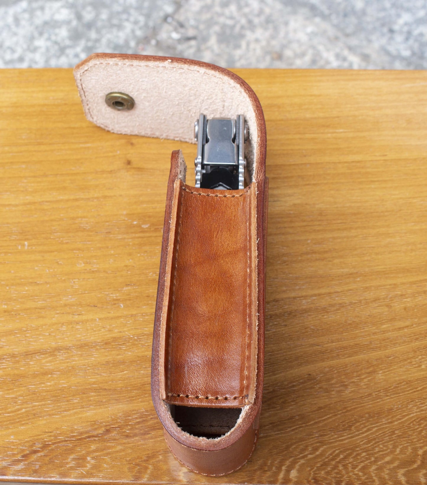 HOGIKUO Leather Multitool Sheath，Multi Tool Holster for Leatherman, Gerber, SOG and Similar Folding Tools 4" to 4.5"