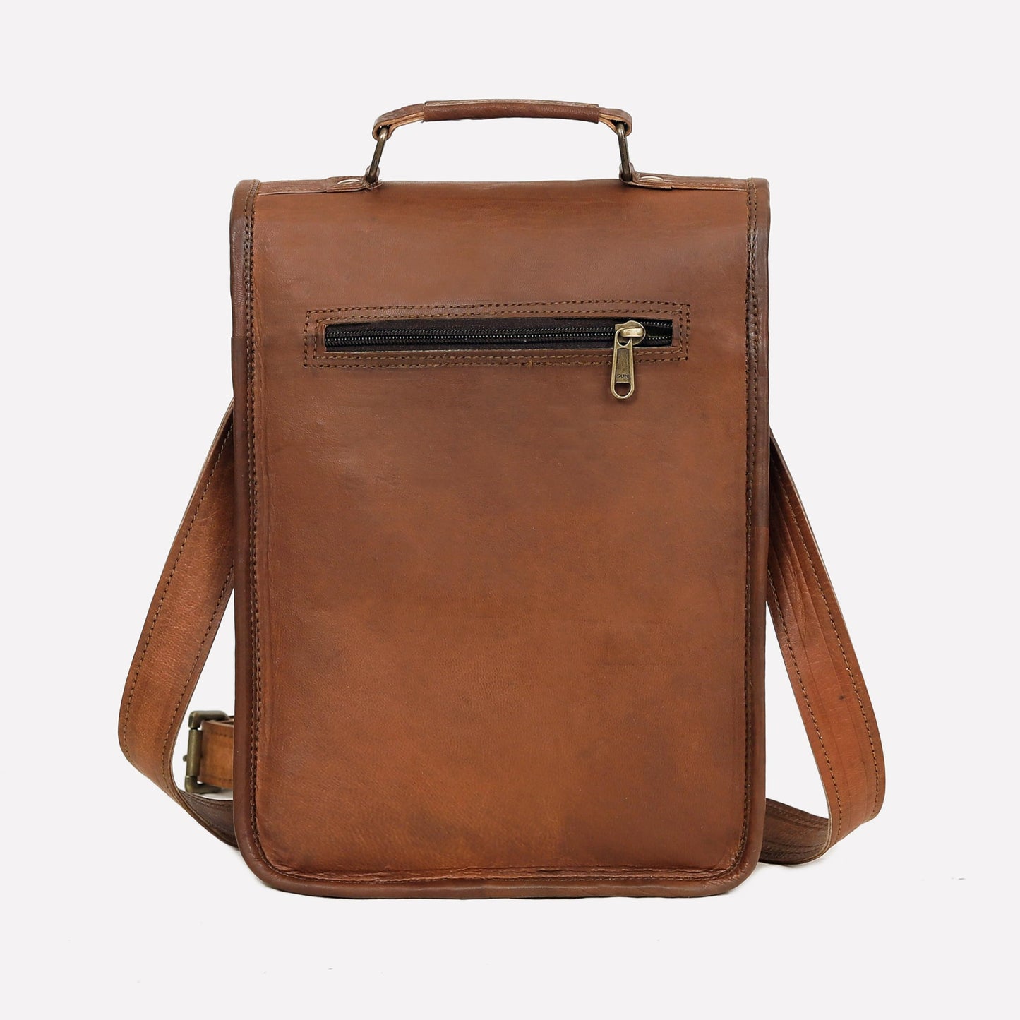 Vintage Genuine Leather iPad/Tablet/tab/Kindle Satchel Cross Body Shoulder Messenger Bag (11 X 9 Inch) (11 inch)