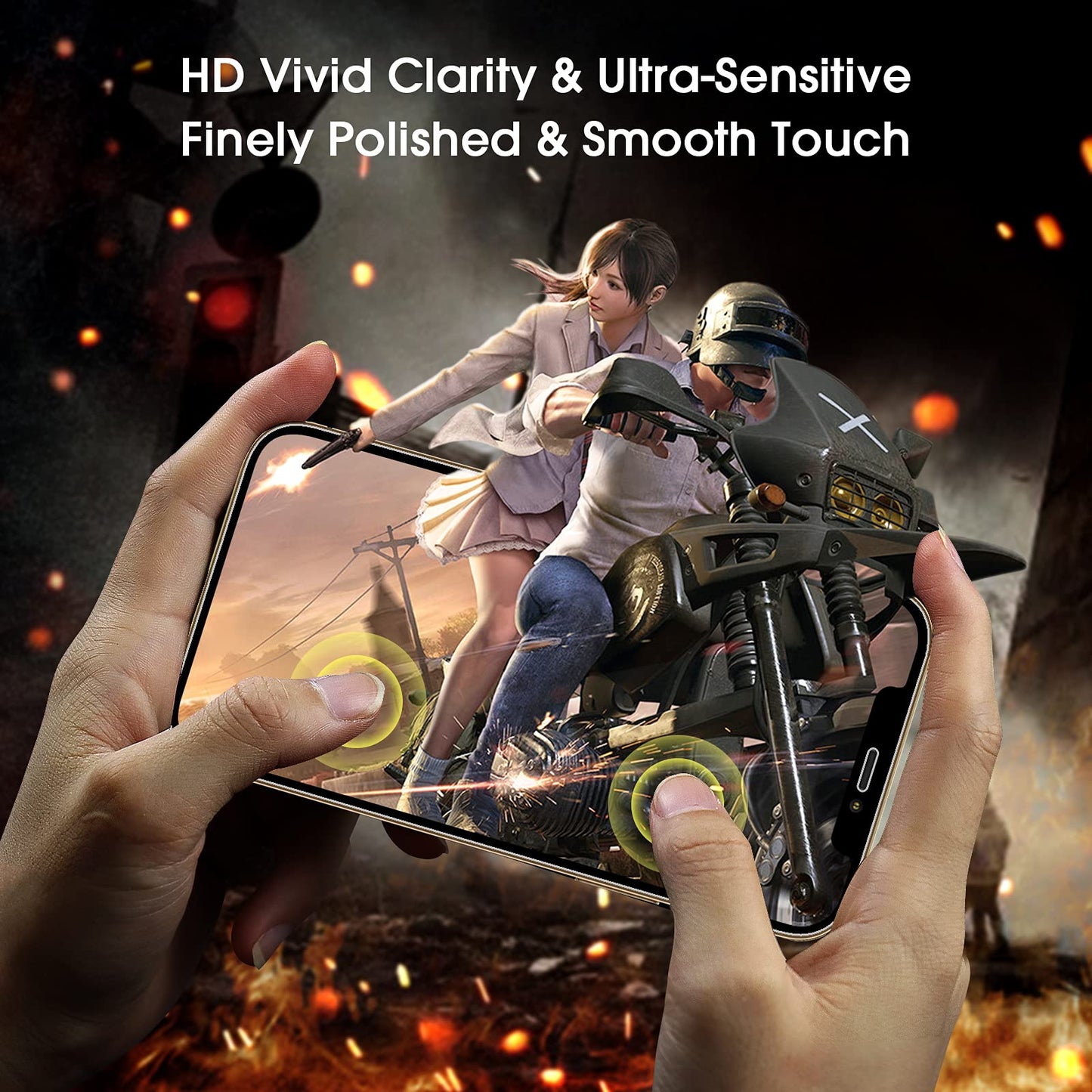 amFilm Easiest Installation OneTouch for iPhone 14 Pro [6.1 Inch] Screen Protector Tempered Glass, Auto-Alignment Tech, Bubble Free and Full Coverage Case Friendly, Anti-Scratch 2 Pack