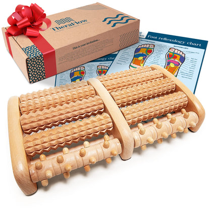 Theraflow Foot Roller for Plantar Fasciitis Relief | Feet Massage Gift for Women and Men | Foot Massager for Neuropathy, Reflexology and Deep Tissue Muscle Massage | Relaxing Gifts for Mom and Dad