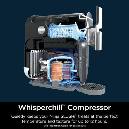 Ninja SLUSHi with RapidChill Technology, 88 oz. Frozen Drink & Slushie Machine, 5 Preset Programs, Margaritas, Frappés, and More, Premium Accents, Black, FS301