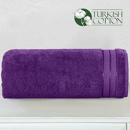 Elegant Comfort Three Line Popcorn Extra Large Luxury Bath Towel