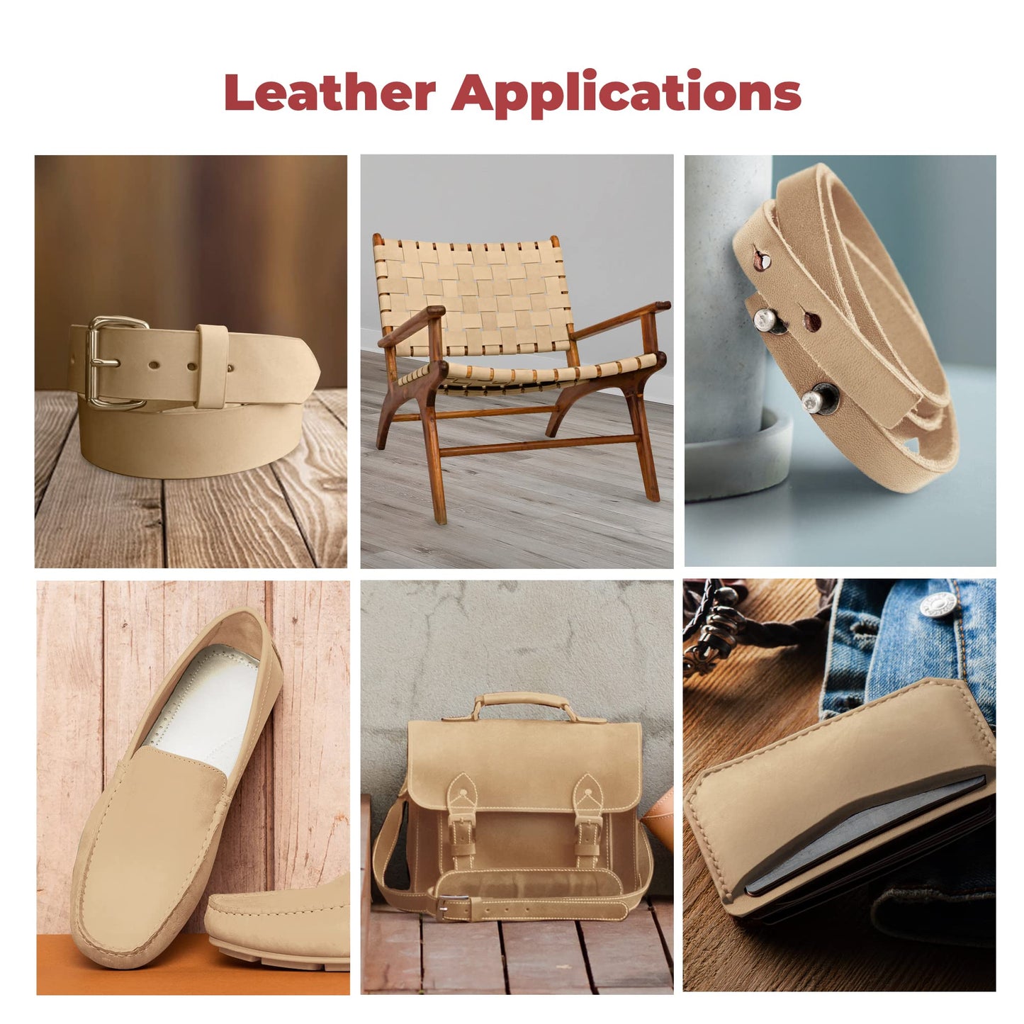 ELW Belt Blanks Strips/Straps 8/9 oz. (3.2-3.6mm) Thickness Size 1-1/4"x84" Full Grain Import Natural Cowhide Vegetable Tanned Leather for Tooling, Engraving, Embossing, Molding, & Dyeing