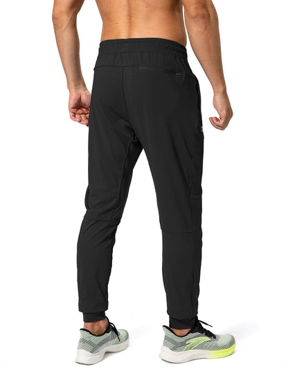 G Gradual Men's Sweatpants with Zipper Pockets Athletic Pants Traning Track Pants Joggers for Men Soccer, Running, Workout(Light Khaki,L)