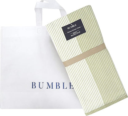 Premium Kitchen Towels | Large Cotton Dish Towels | Flat & Terry Highly