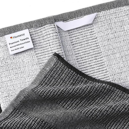 Homaxy Premium Kitchen Towels, Large Cotton Kitchen Hand Towels, Flat and Terry