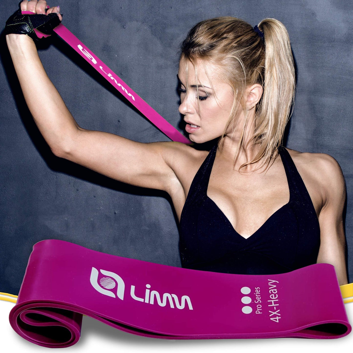 Fittest Pro by Limm Resistance Bands for Legs and Butt, Fabric Exercise Loop Bands Yoga, Pilates, Rehab, Fitness and Home Workout, Strength Bands for Booty