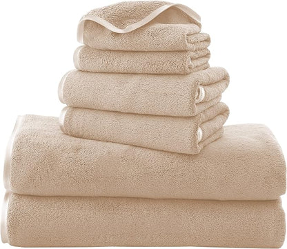 TENSTARS Luxury Silk Hemming Towel Set