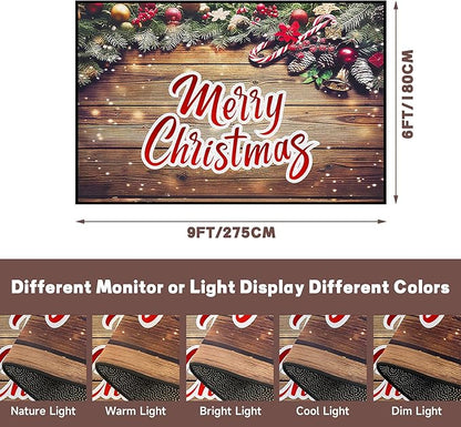 Christmas Decorative Rug 6' x 9' for Bedroom Living Room Christmas Tree Area Rug Indoor Throw Area Rug Non Slip Rug for Dining Room Home Holiday Decor