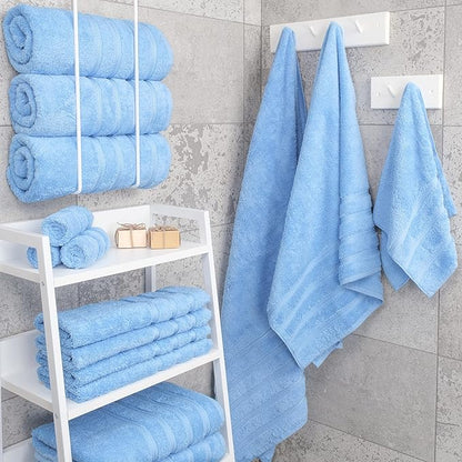 American Soft Linen Luxury 4 Piece Bath Towel Set, 600 GSM 100% Cotton Turkish