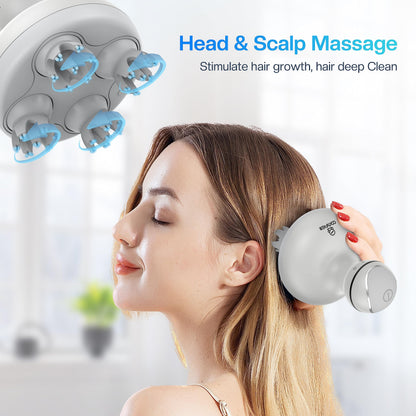 COMFIER Electric Scalp Massager with Mutlti-Modes Vibration, Portable Handheld Head Scratcher for Hair Growth,Waterproof Head Massager for Full Body,Dog Cat Massager for Deep Clean and Stress Relax