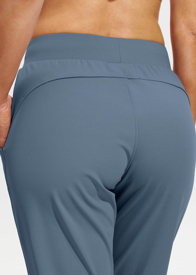Libin Women's Joggers Pants Athletic Dance Sweatpants with Pockets Running Tapered Casual Pants for Workout,Lounge, Slate Blue L
