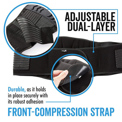 Bodyprox Lumbar Support Back Brace for Men and Women (Regular 28" - 50")