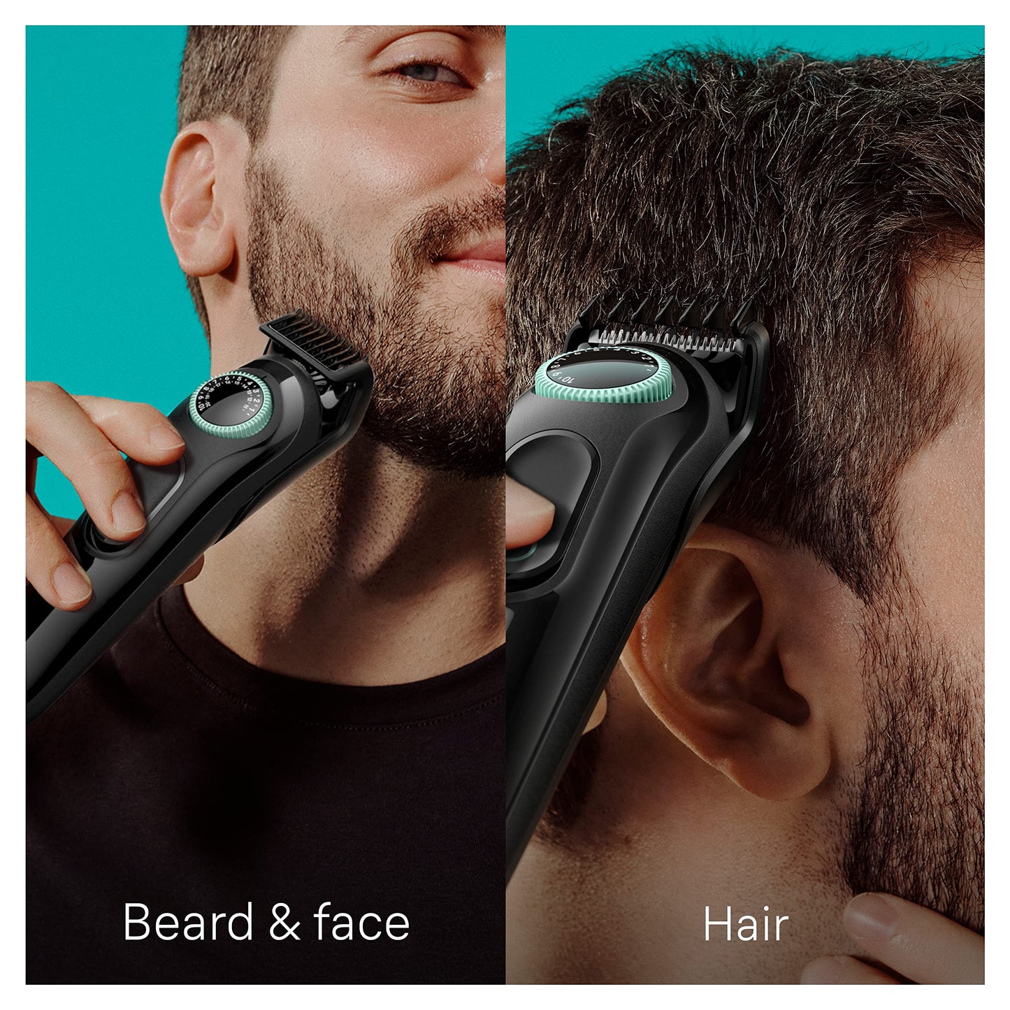 Braun All-In-One Style Kit Series 3 3430, 3-in-1 Trimmer for Men with Beard Trimmer, Ear & Nose Trimmer, Hair Clippers, Ultra-Sharp Blade, 20 Length Settings, Washable