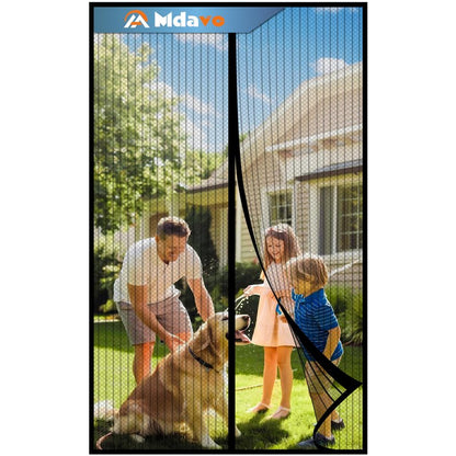 Magnetic Screen Door，Screen Door Mesh，Keep Bugs Out, Heavy-Duty Mesh Curtain,Pet and Kid Friendly, Works with Front Doors, Sliding Doors（39 x 82 Inches