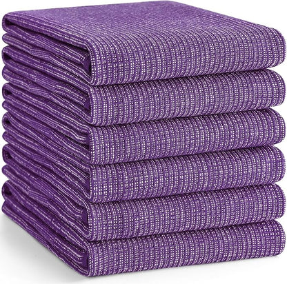 Homaxy Premium Kitchen Towels, Large Cotton Kitchen Hand Towels, Flat and Terry
