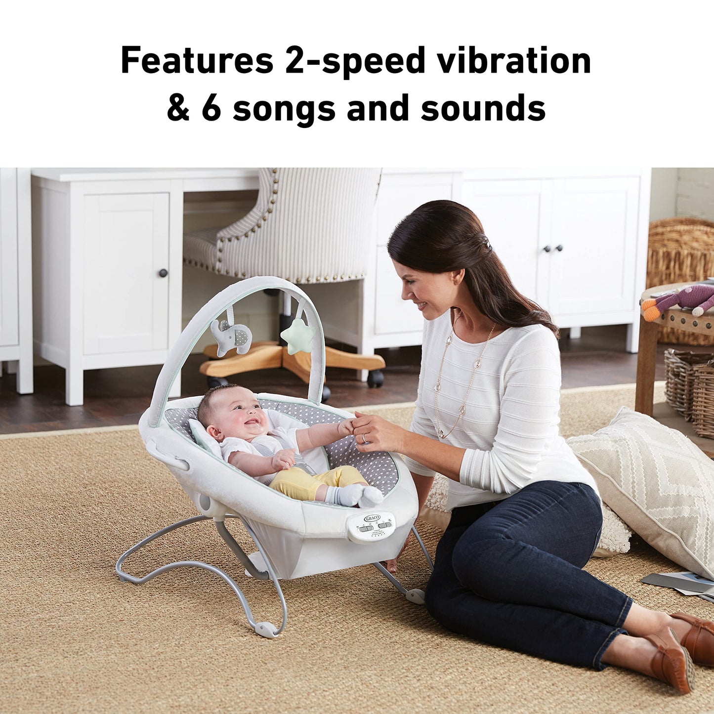 Graco Soothe 'n Sway LX Baby Swing with Portable Bouncer