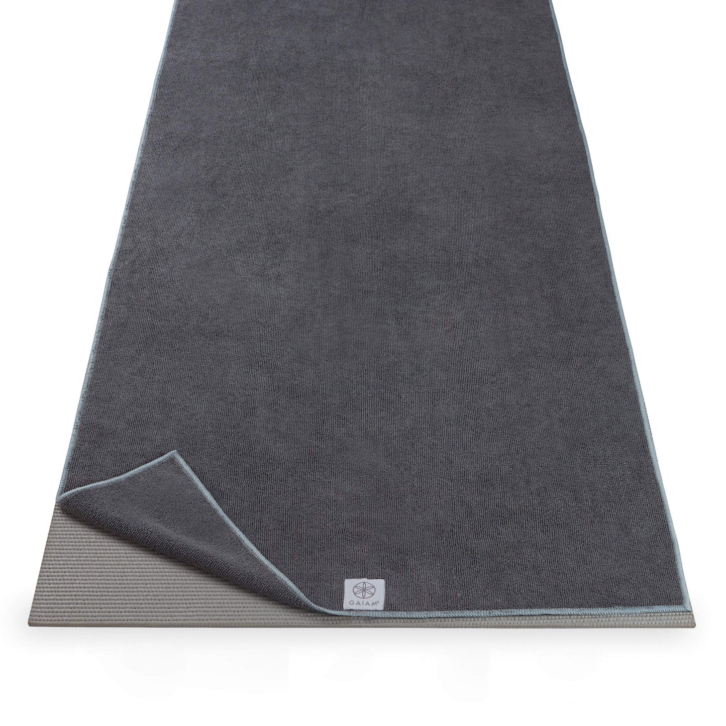 Gaiam Yoga Mat Towel Microfiber Mat-Sized Yoga Towel for Hot Yoga