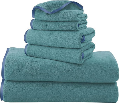 TENSTARS Luxury Silk Hemming Towel Set