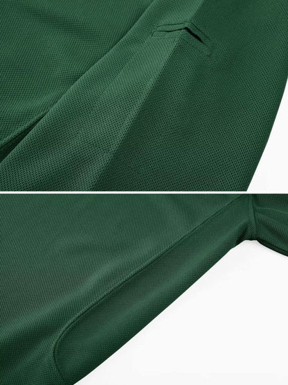 MAGCOMSEN Short Sleeve Polo Shirts for Men Golf Polo Shirts Casual Shirts Quick Dry Performance Shirts Dark Green XXL