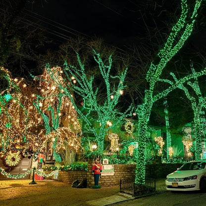 Dazzle Bright Fairy Lights Battery Operated, 20 FT 60 LED Silver Wire St. Patrick's Day Waterproof Battery Operated String Lights, Christmas Decorations for Indoor Outdoor Bedroom Yard Decor, Green