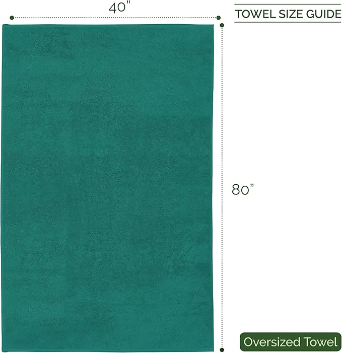 Elegant Comfort Three Line Popcorn Extra Large Luxury Bath Towel