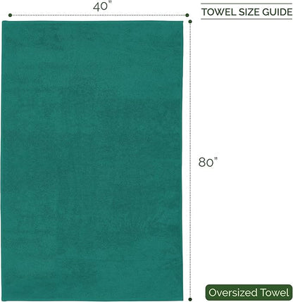 Elegant Comfort Three Line Popcorn Extra Large Luxury Bath Towel