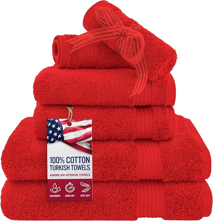 American Veteran Towel, 6 Piece Towel Set