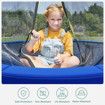 SONGMICS Replacement Trampoline Safety Pad Mat, 12 ft (144 Inches) Spring Cover, UV-Resistant, Tear-Resistant Edge Protection, Standard Size, Cobalt Blue USTP12FT