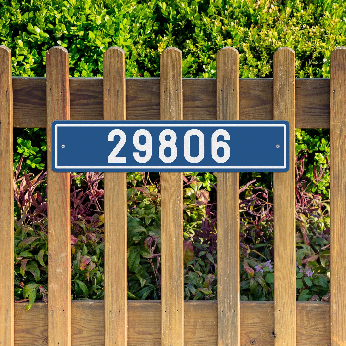 Modern House Numbers - Custom Address Sign - Reflective Mailbox Numbers - Mailbox Post Sign - Vertical Address Plaque - House Wall Plaque (C02)