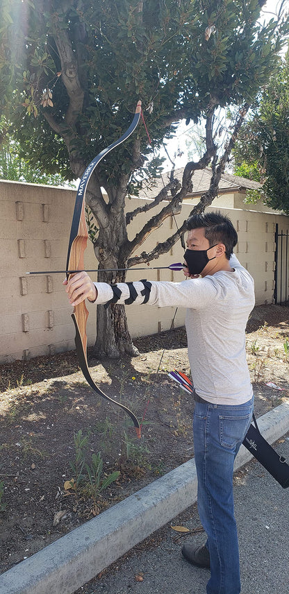 Southland Archery Supply Maverick One Piece Traditional Wood Hunting Bow (45 pounds, Right Hand)