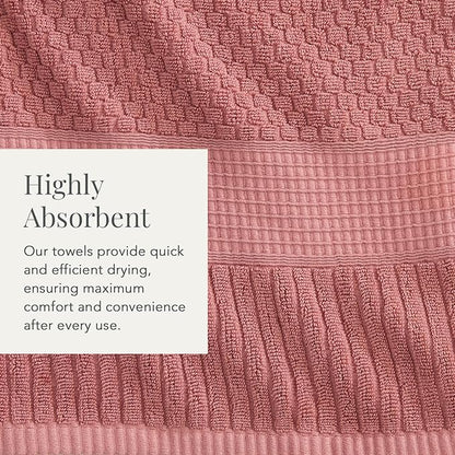 NY Loft 100% Cotton Towel Set 6 Piece | Super Soft & Absorbent Quick-Dry 2 Bath
