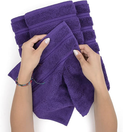 American Soft Linen Luxury 6 Piece Towel Set, 2 Bath Towels 2 Hand Towel 2