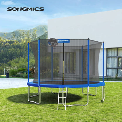 SONGMICS Replacement Trampoline Safety Pad Mat, 12 ft (144 Inches) Spring Cover, UV-Resistant, Tear-Resistant Edge Protection, Standard Size, Cobalt Blue USTP12FT