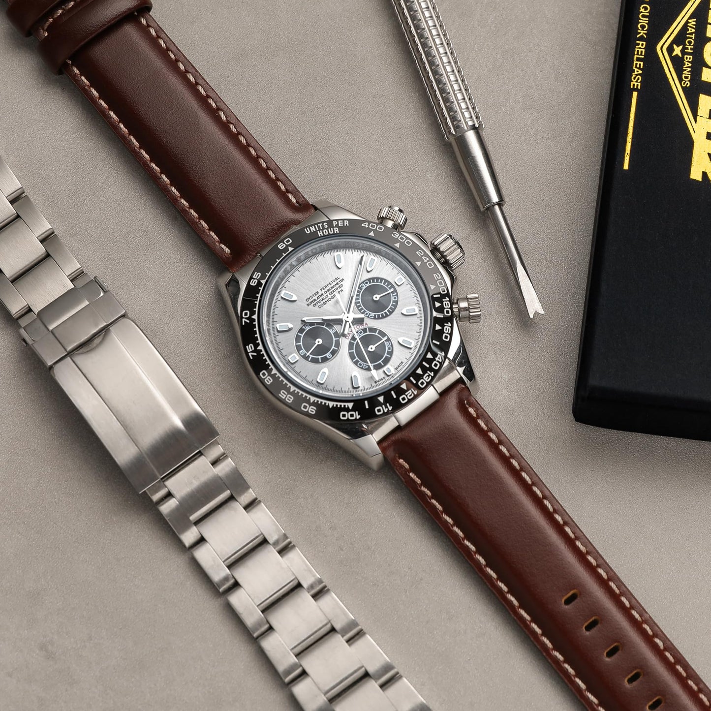 CORROPELLE Leather Watch Bands Quick Release, Elegant Top Grain Leather Watch Straps Band Replacement for Men and Women, Watch and Smartwatch, Choice of Width 18mm 19mm 20mm 21mm 22mm
