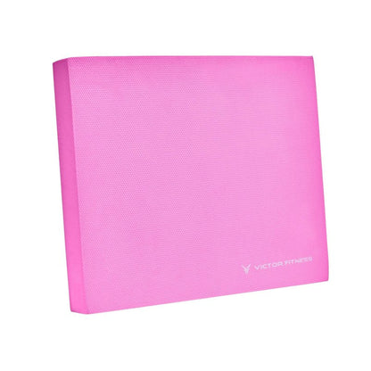 Victor Fitness Pink Non-Slip Balance Foam Pad for Stability Training, Yoga, Physical Therapy, Knee, and Lower Back Support - Gym or Office Use