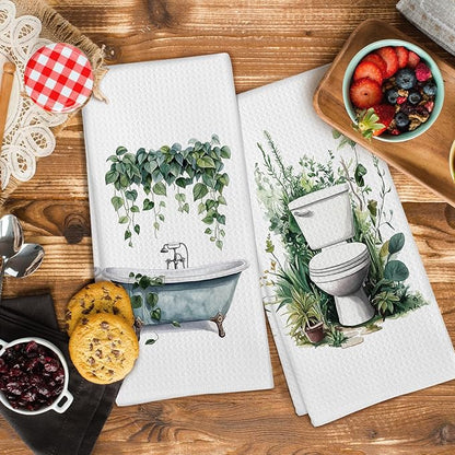 Sage Green Eucalyptus Hand Towels