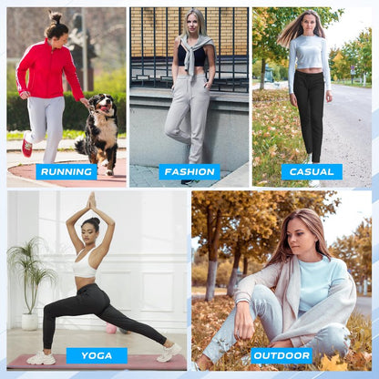 MCPORO Womens Joggers with Pockets & Drawstring-Sweatpants for Women Workout Running Yoga Lounge Pants
