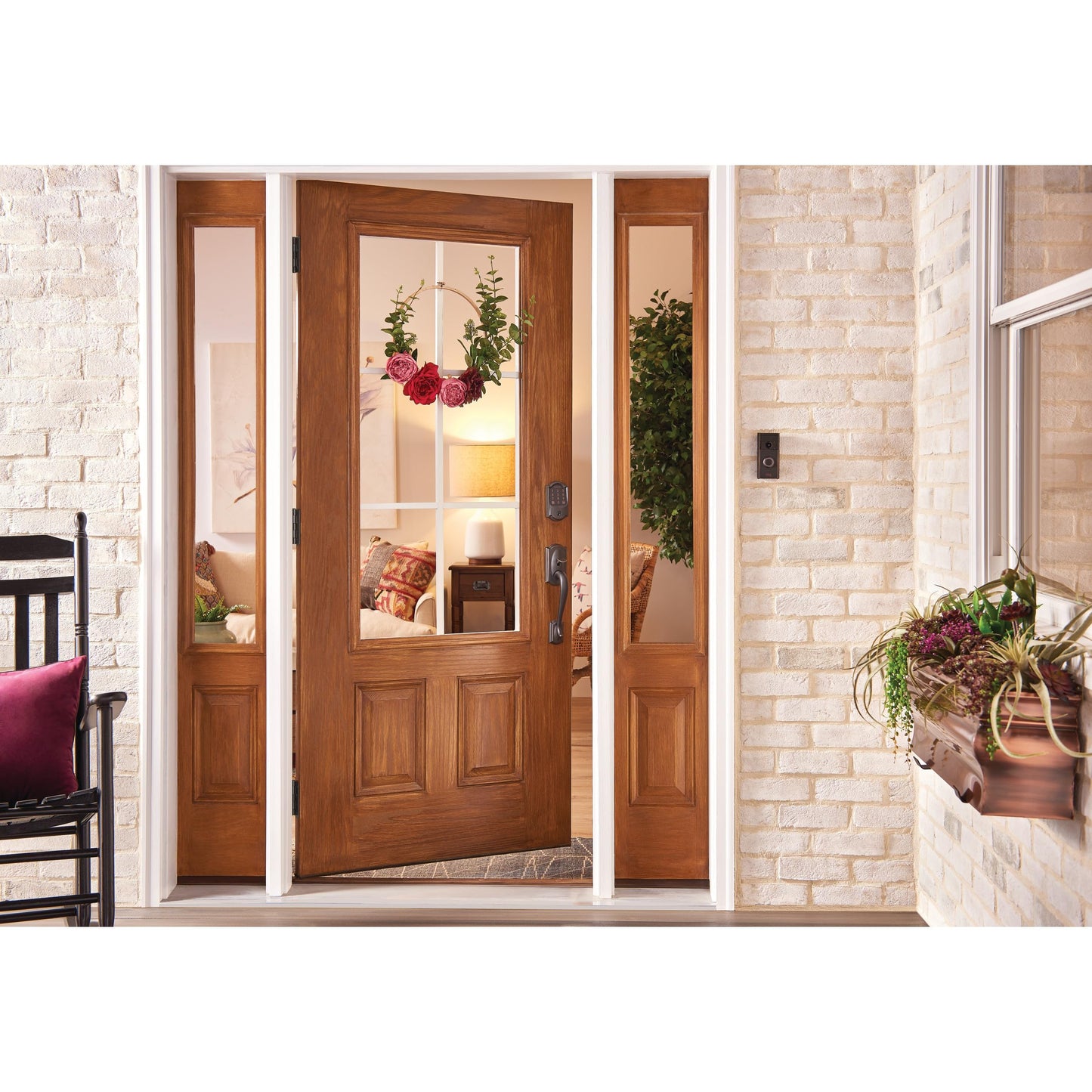 Schlage Encode Smart WiFi Deadbolt Lock for Front Door - Keyless Entry with App or Touchscreen - Works with Alexa, Hey Google, & Airbnb - Create Codes for Guests - Matte Black