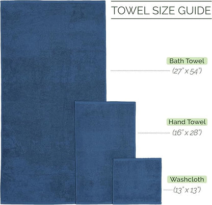 Elegant Comfort Luxury 6-Piece Towel Set, Premium Soft 100% Turkish Cotton