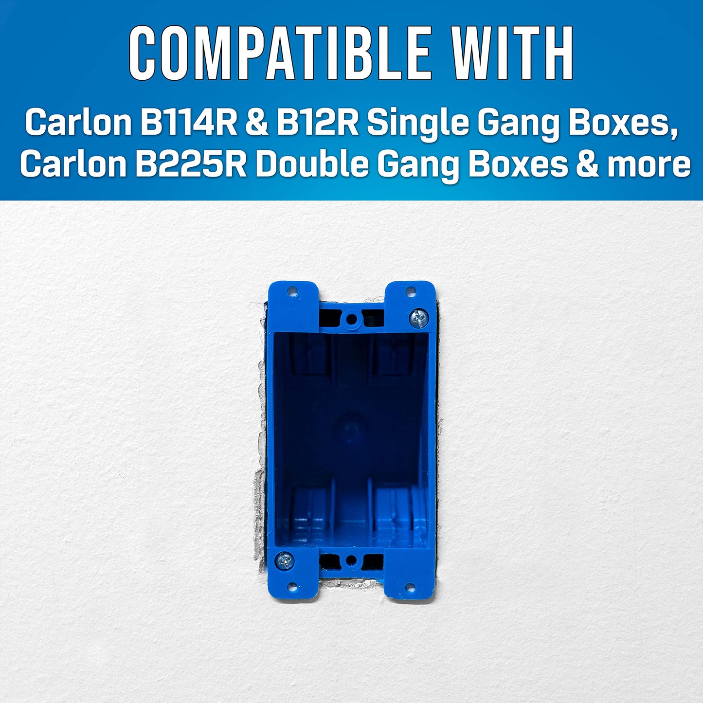 Jonard Tools EBW-412 Electrical Box Cutting Kit, Single Gang with Wall Template Leveler & Electrical Box Cutter Attachment