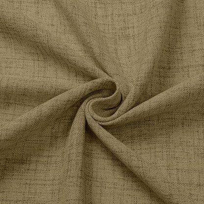 Tollpiz Linen Tier Curtains Rod Pocket Semi Sheer Short Kitchen Curtain Half Burlap Light Filtering Thick Linen Drape for Bathroom, 30 x 30 inches Long, Taupe, Set of 2 Panels