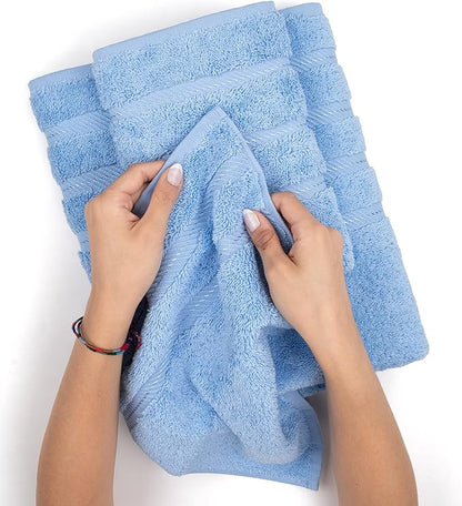 American Soft Linen Premium 3 Piece Towel Set, 1 Bath Towel 1 Hand Towel 1