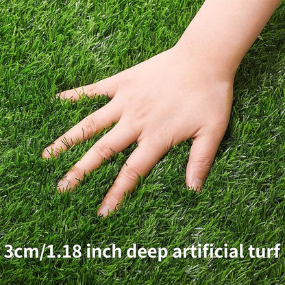 Aneco 14 x 72 Inch Artificial Grass Table Runners Carpet Roll Synthetic Grass Table Runner Grass Tabletop Decoration for Spring Fall Summer Holiday, Baby Shower, Wedding, Birthday, Banquet