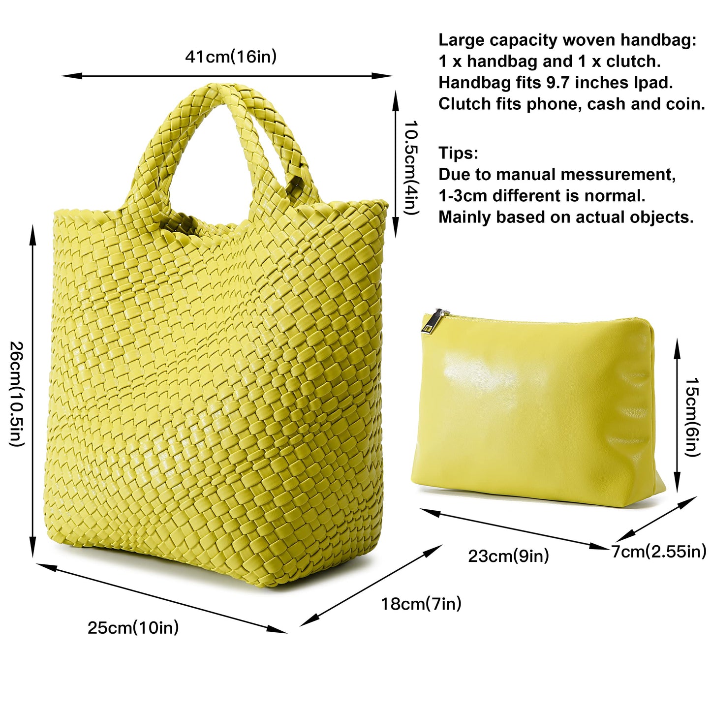 Vegan Leather Purses for Women, Handmade Purses and Handbags Summer Beach Travel Tote Woven Shoulder Bag with Detachable Satchel Strap