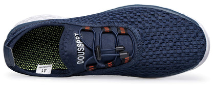 DOUSSPRT Men's Water Shoes Quick Drying Sports Aqua Shoes Blue Size 8.5