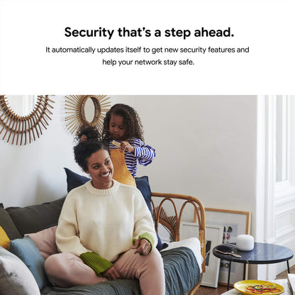 Google Nest WiFi Router 4x4 AC2200 Mesh Wi-Fi Router with 2200 sq ft Coverage (Renewed)