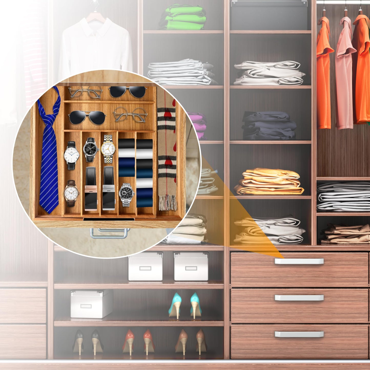 Kitchen Silverware Drawer Organizer and Storage Cabinet Utensil Rack Bathroom Counter Vanity Extra Large Big Cooking Drawer Organizers Countertop Pantry Storage Cabinet Best Kitchen Must Haves 2025